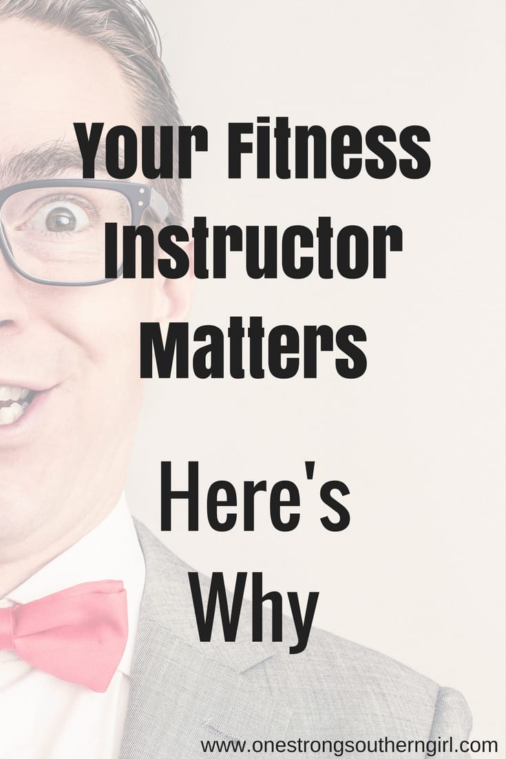 a nerdy professor with text overlay that says Your Fitness Instructor matters here's why