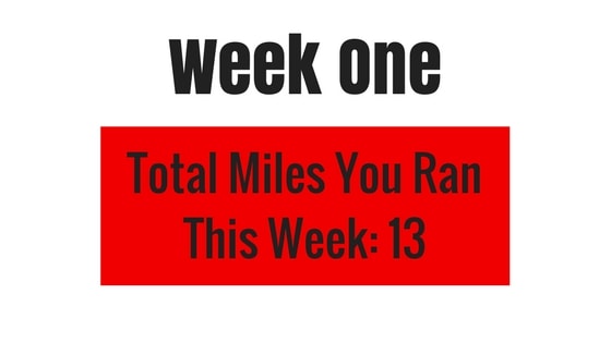 Total Distance in Week One