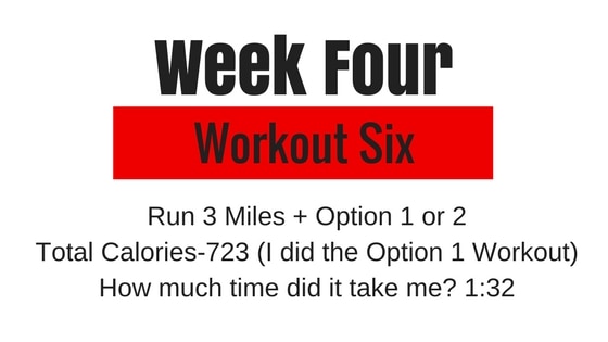 the 6th workout option in your 4th week of Tough Mudder Training