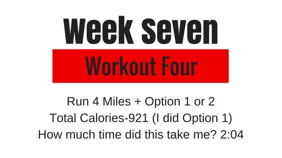 the option 4 workout for week 7 Tough Mudder training