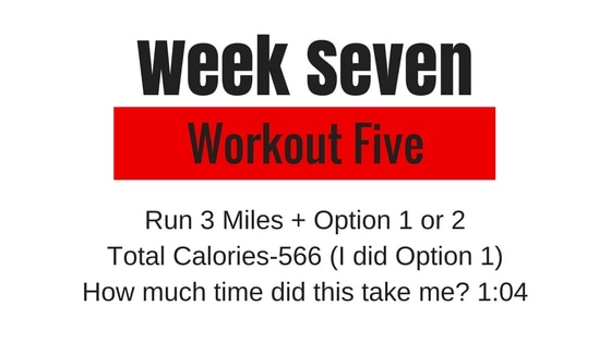 the option 5 workout for week 7 of Tough Mudder training