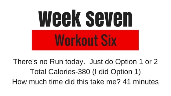 the option 6 workout for week 7 of Tough Mudder training with One Strong Southern Girl