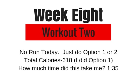 the week 8 workout 2 option of Tough Mudder Training Template
