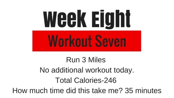 the week 8 workout 7 option for my Tough Mudder training plan