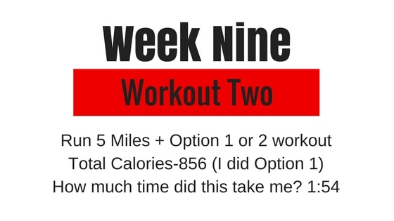 week 9 workout 2 option for One Strong Southern Girl Tough Mudder Training Template