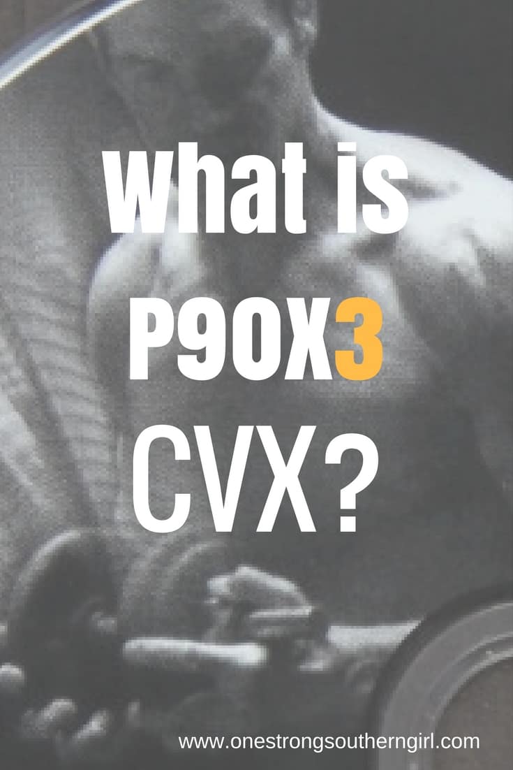 the cover art of P90X3 CVX video with Tony Horton's image doing a workout