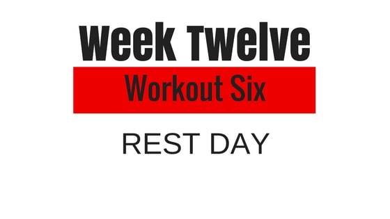 a graphic of the workout for Week 12 Workout 6 Tough Mudder Training Plan
