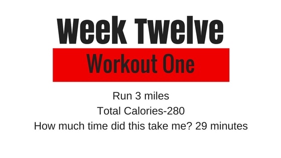 a graphic of week 12 workout one of Tough Mudder Training