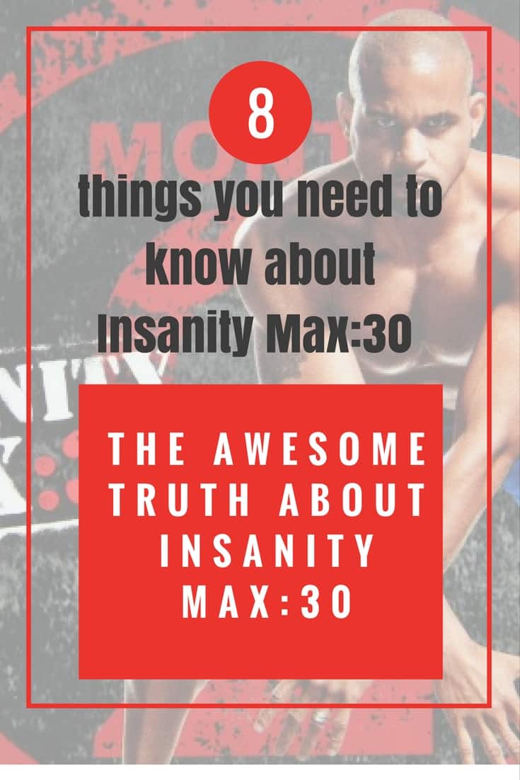 the cover of the Insanity Max:30 workout with Shaun T facing the camera