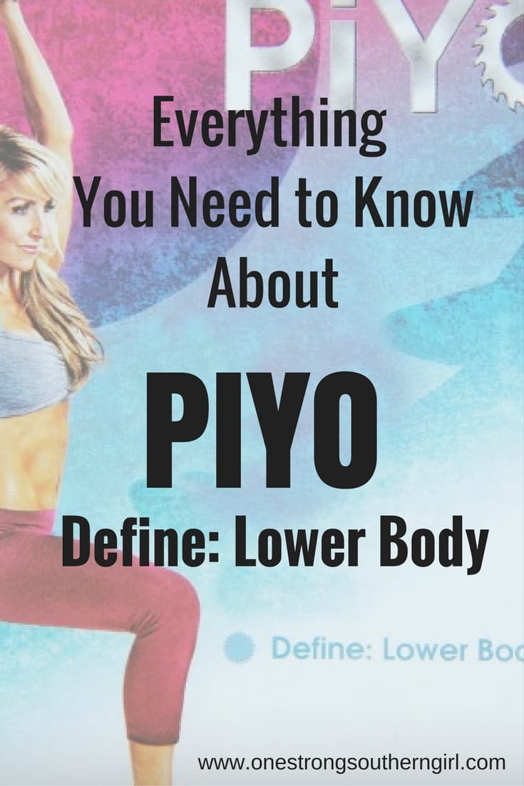 Chalene Johnson doing a warrior lunge on the cover of the Piyo video