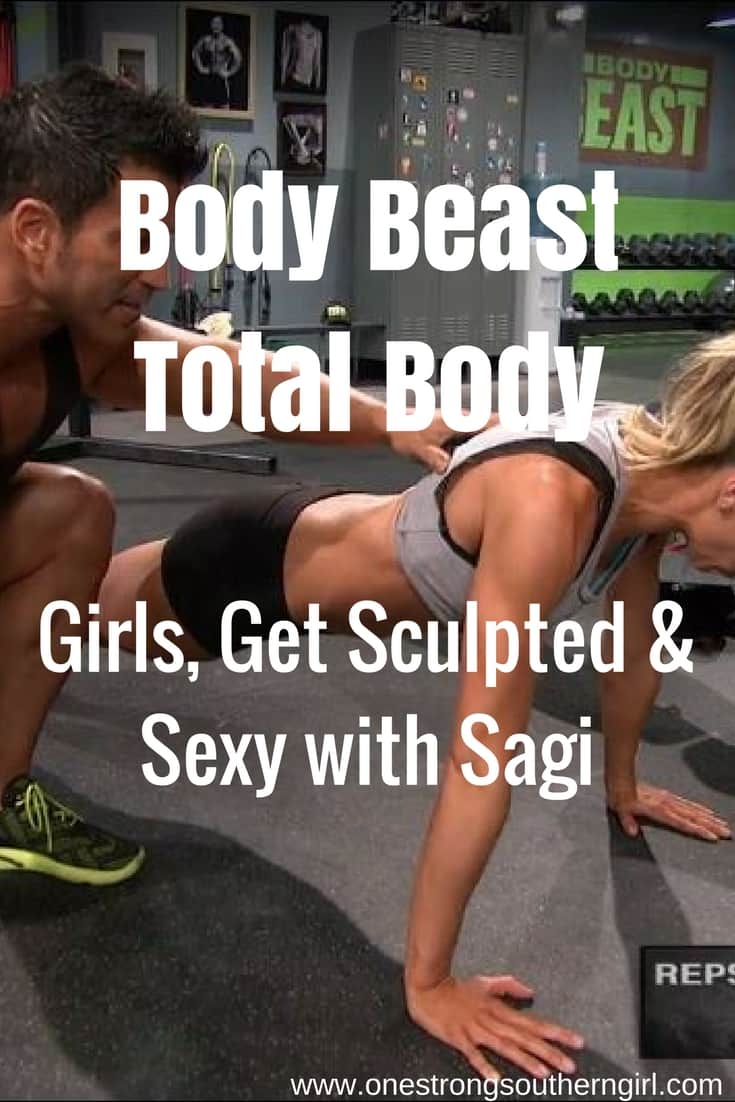 Sagi Kalev spotting a girl doing one of the exercises in Body Beast