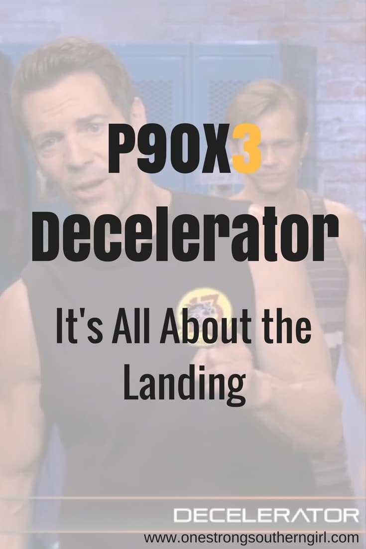 Tony Horton talking to the camera in the P90X3 Decelerator workout