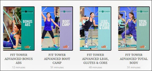 the 4 videos in the Fit Tower program