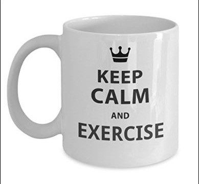 an exercise inspirational mug is a cool gift for active women