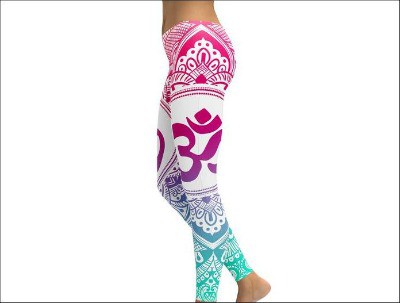 graphic workout leggings are a great fitness gift idea for women