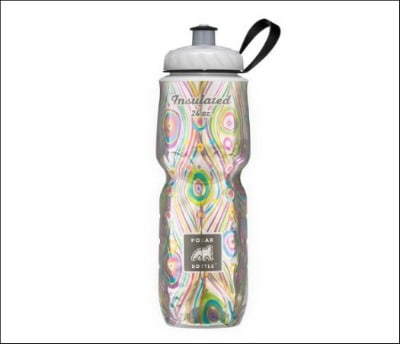 an insulated water bottle is a handy exercise tool to give a woman as a gift