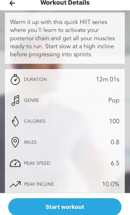 Workout details for Aaptiv's Quick HiiT Workout with Meghan