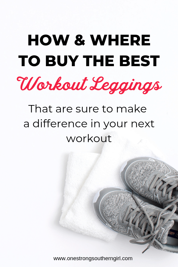 gray sneakers with the text overlay that says How and where to buy the best workout leggings