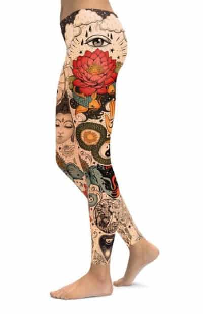 tattoo print leggings from Gearbunch