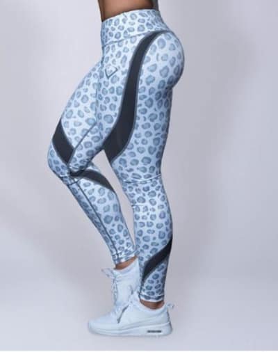 white leopard leggings from Violate the Dress Code