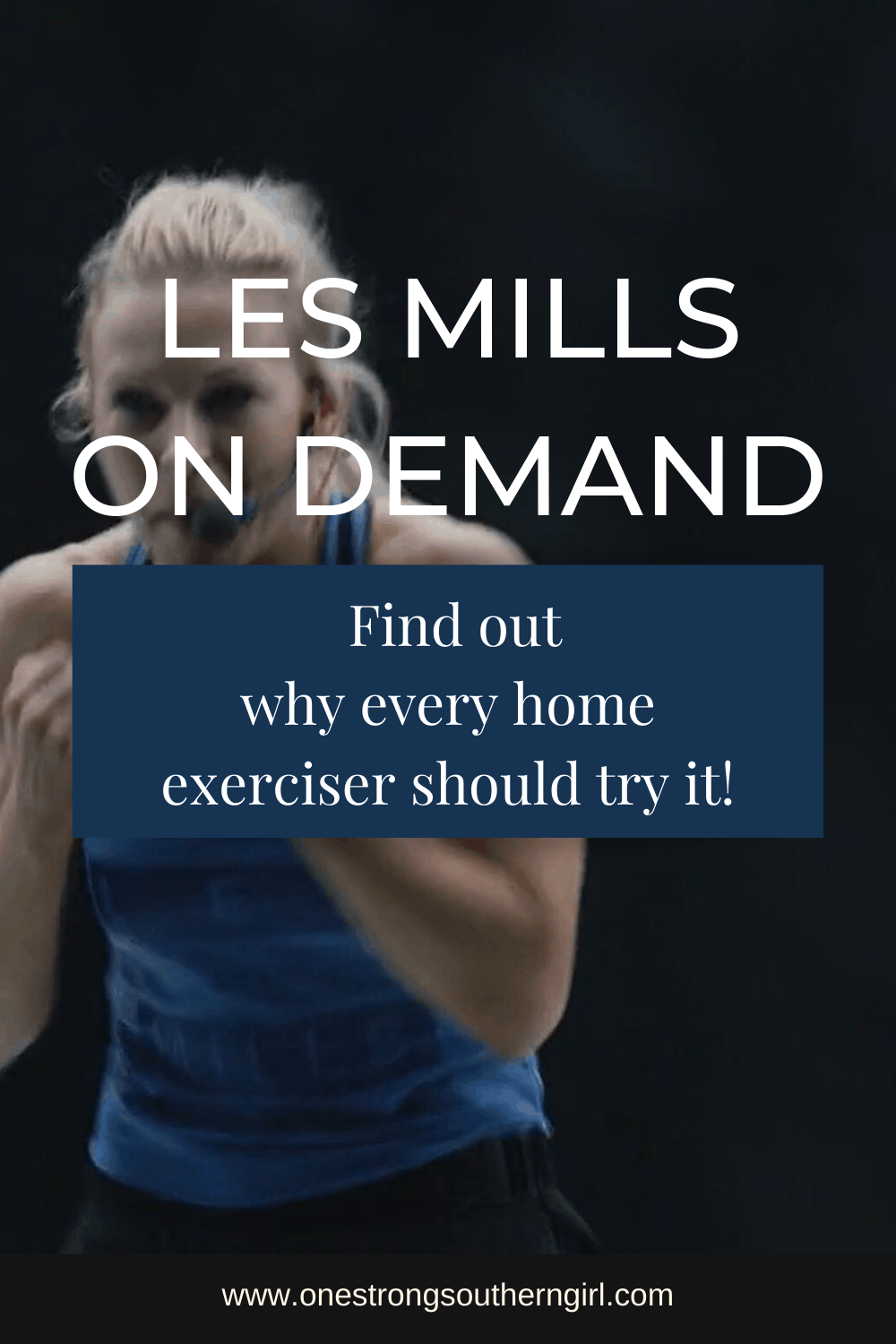 a female instructor doing a Les Mills workout