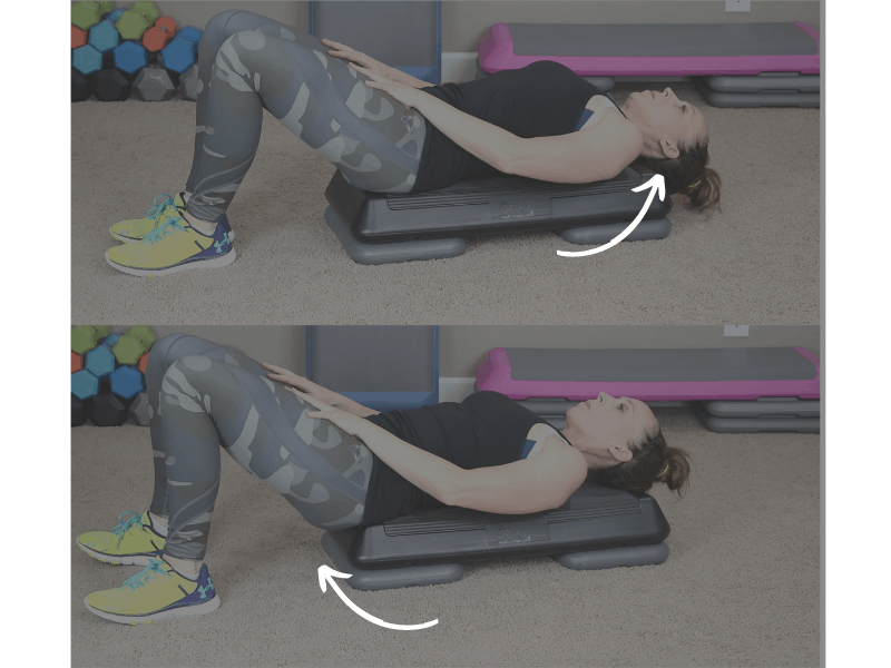 a circuit step will not support your entire spine when you do exercises on your back