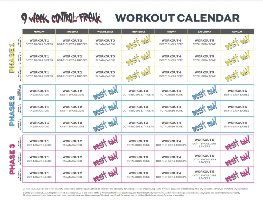 9-Week Control Freak: A Review (the stuff you need to know before you try  it) | Home Exercise Information for Women|One Strong Southern Girl