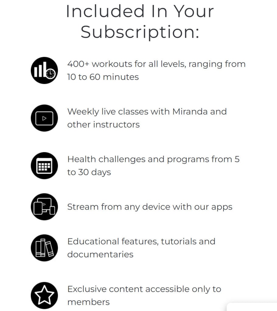 subscription features in EssentricsTV